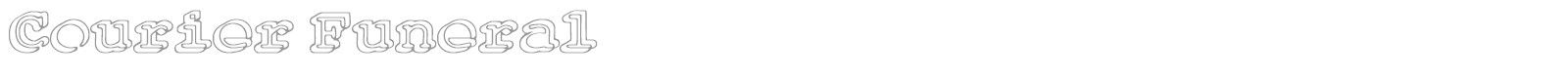 Courier Funeral font preview